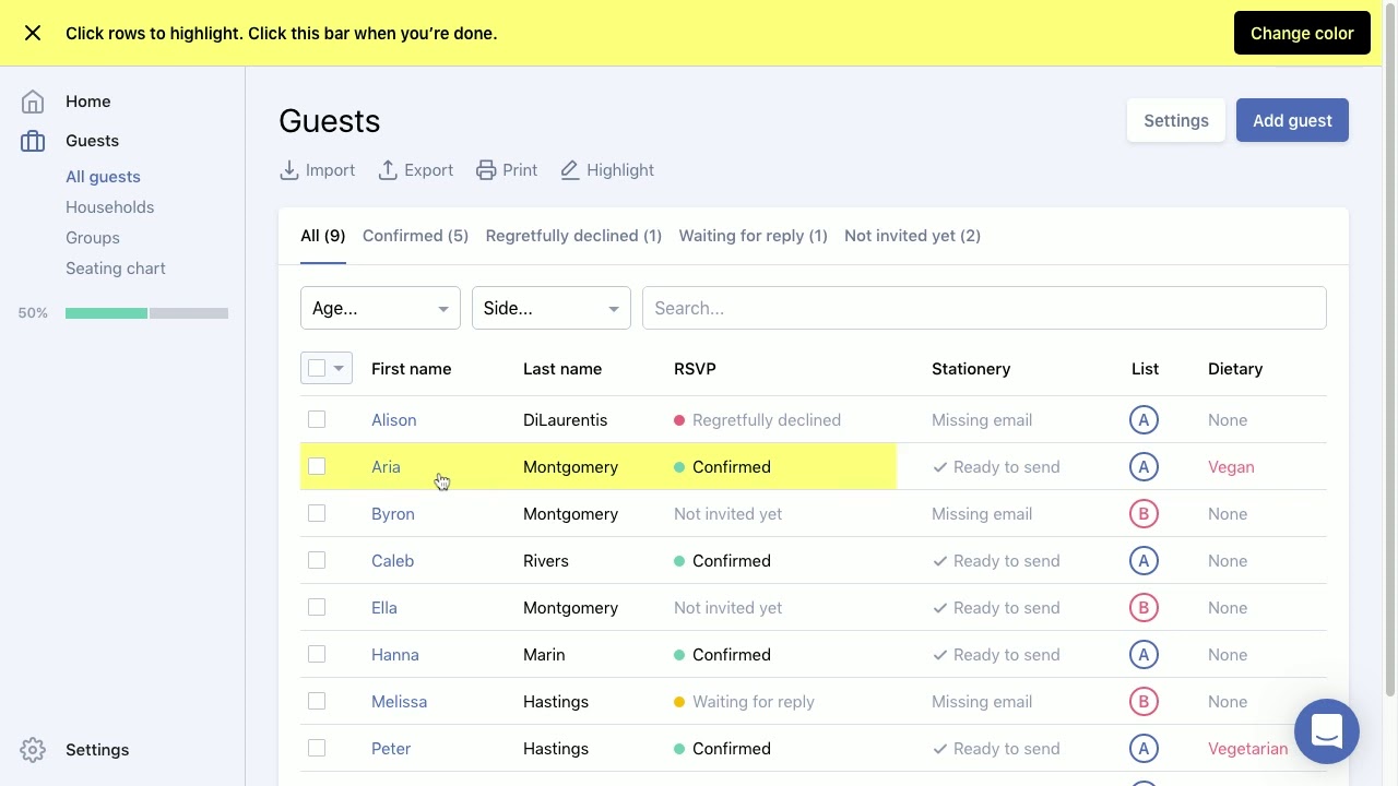 Introducing Your Digital Wedding Guest List Manager