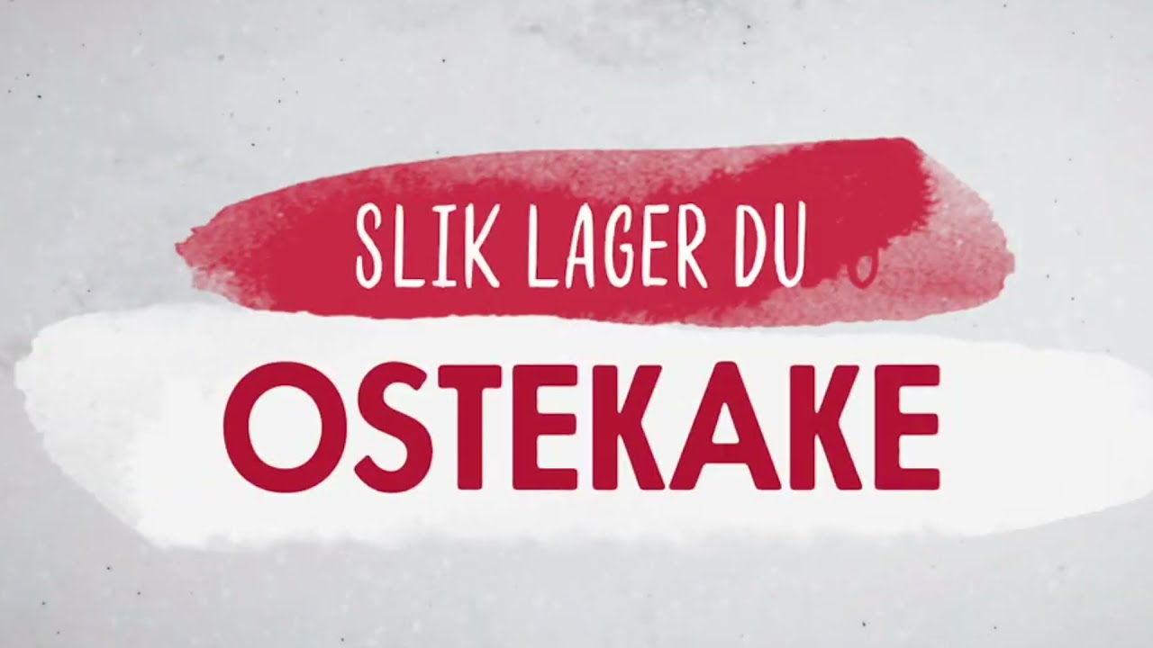 Slik lager du ostekake