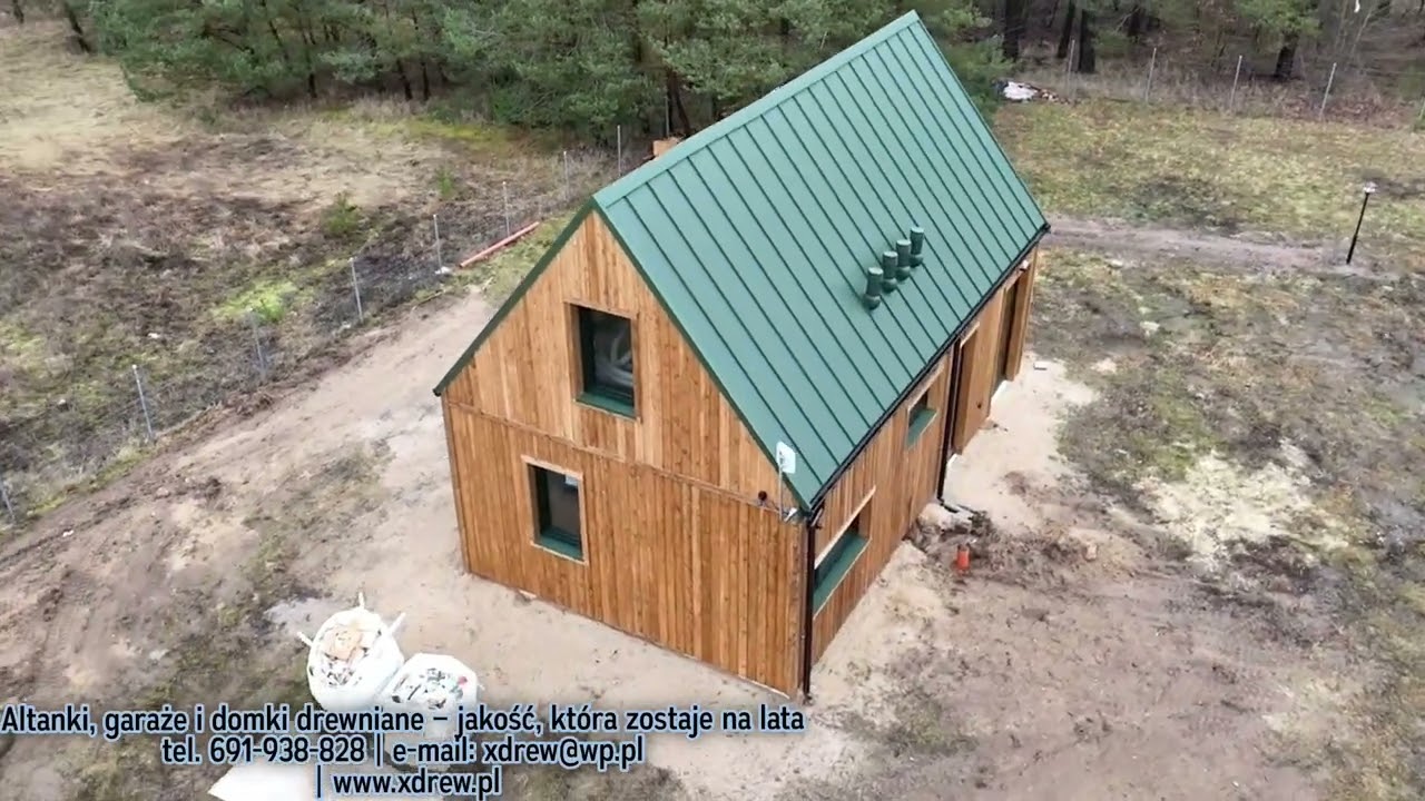 Nowoczesny budynek rekreacyjny w standardzie premium35 m² + antresola użytkowa