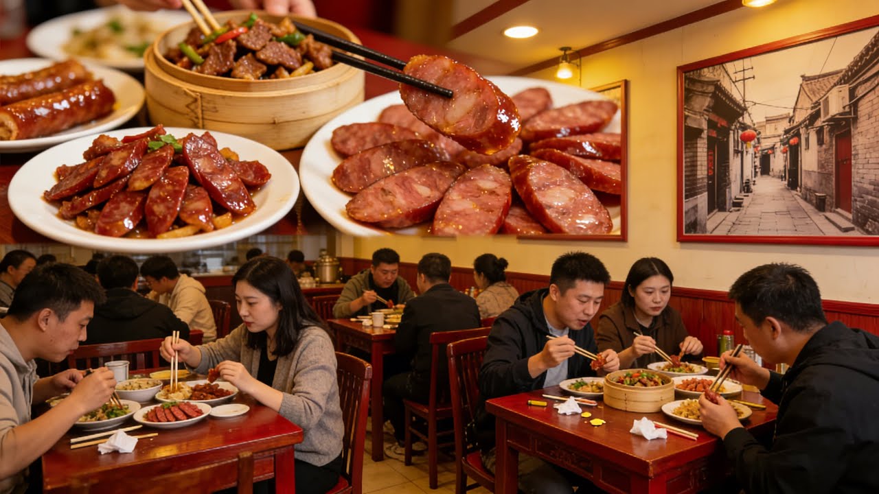 北京风味小菜馆，老板卖了两套房养猪，只为食材新鲜，西班牙香肠和中国腊肠结合，太香了！【味道掌门】