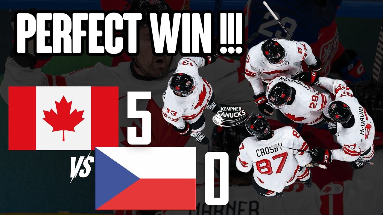 Canada had a PERFECT WIN over Czechia.