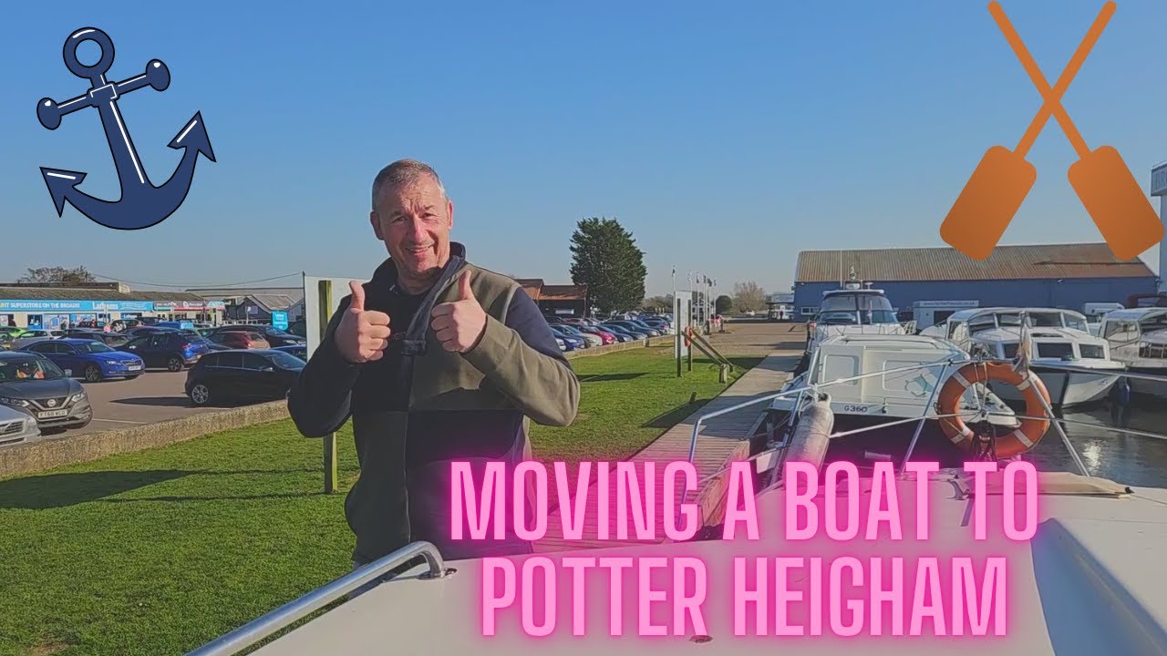 Norfolk Broads. Boat Move