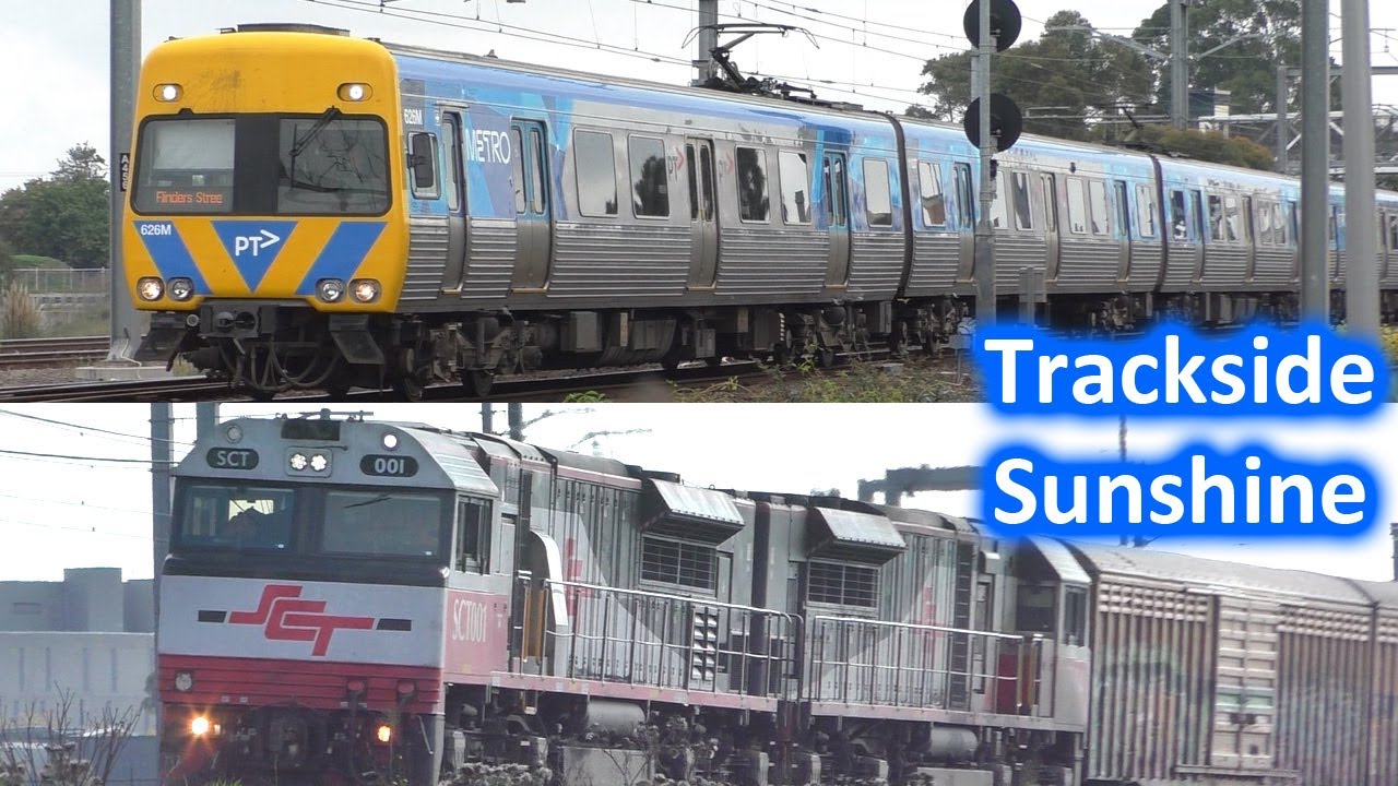 Trackside at Sunshine; Metro, V/Line, Freight, & The Great Southern - Melbourne Transport