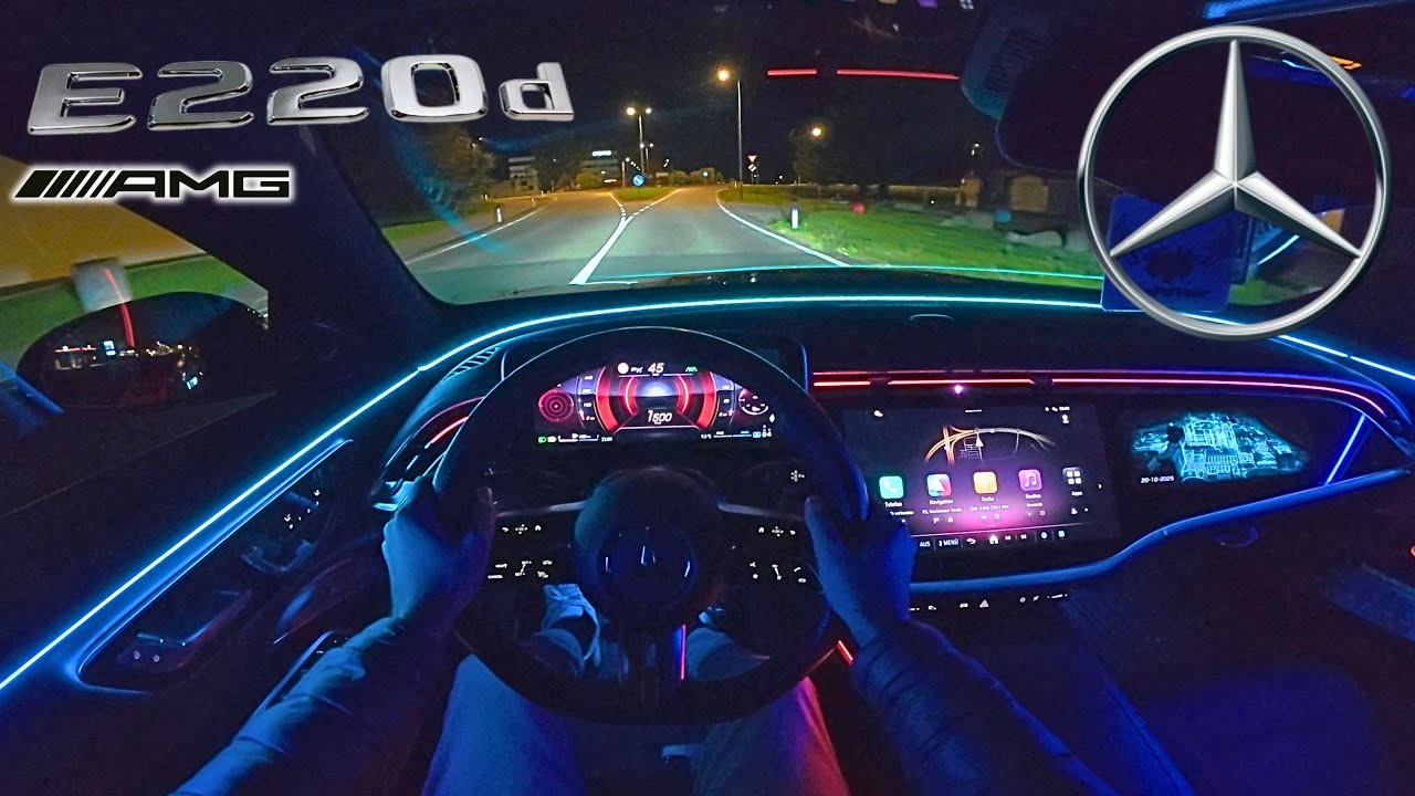2024 Mercedes-Benz E220 (W214) AMG Line - Night POV Drive (197HP) (4K)