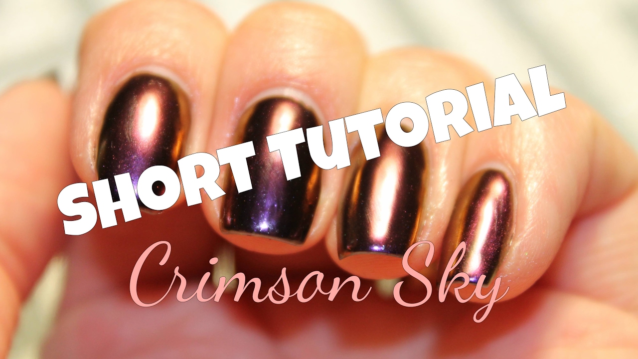 Luxa Polish ''Crimson Sky'' Oil Slick Powder