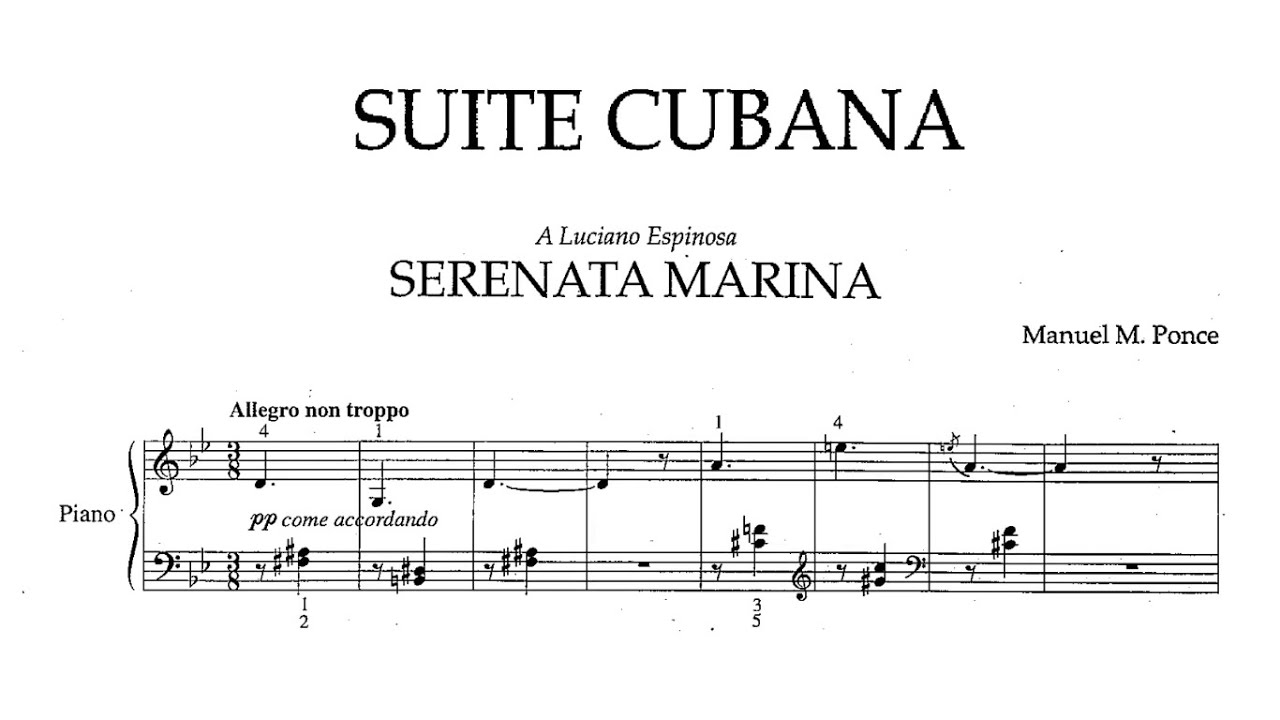 Manuel Ponce - Suite Cubana [with score]