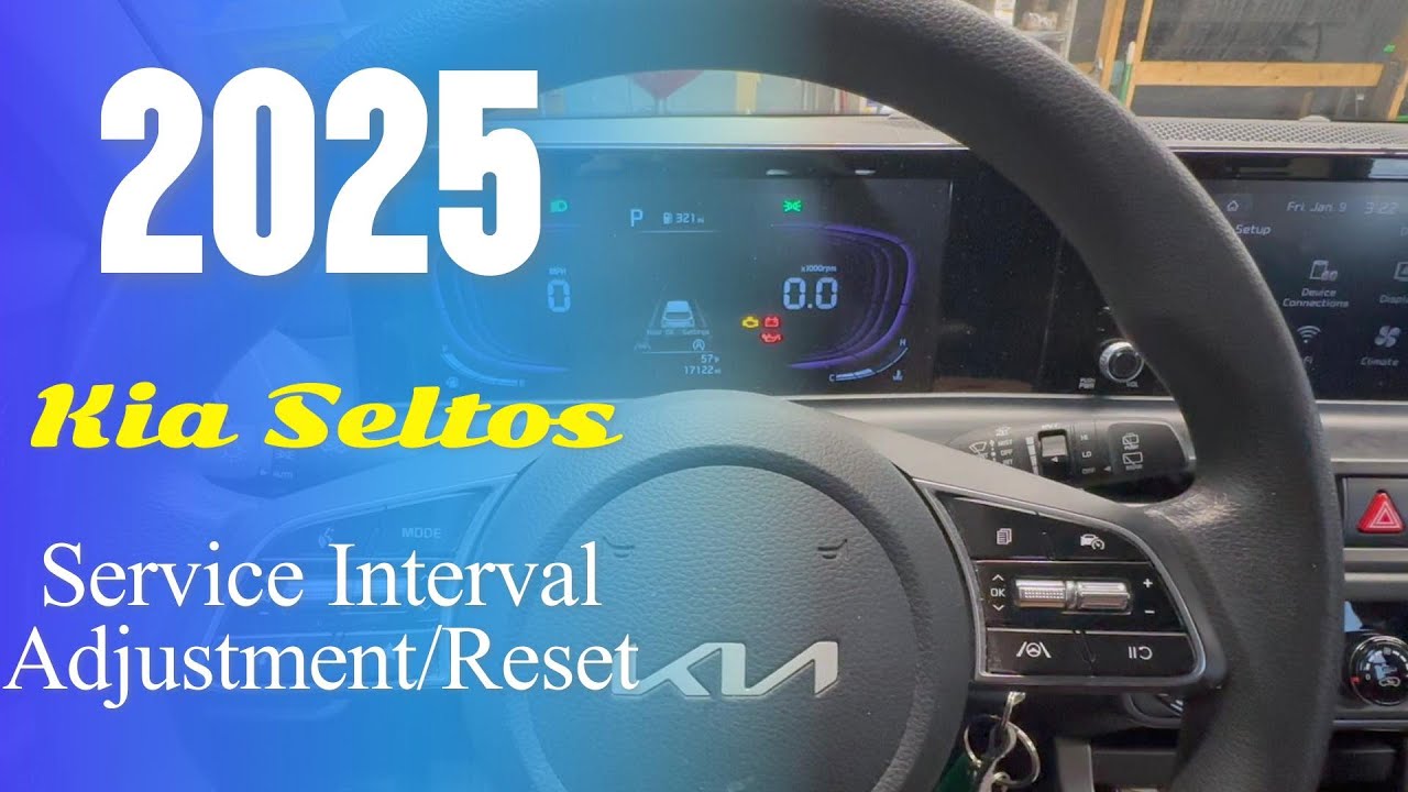 2025 Kia Seltos Oil Life Service Interval Reset