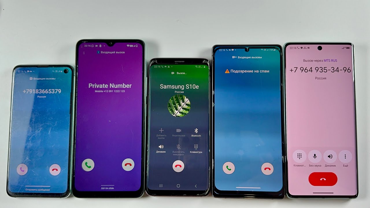 Outgoing Calls Samsung Galaxy S10e + Samsung Galaxy S9 + Samsung Galaxy Note 20 + Fosibot 