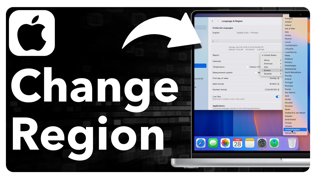 How To Change Region On Mac