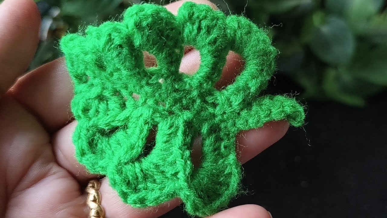 Monstera Leaf Crochet 🧶#crochet #diy#leaf 