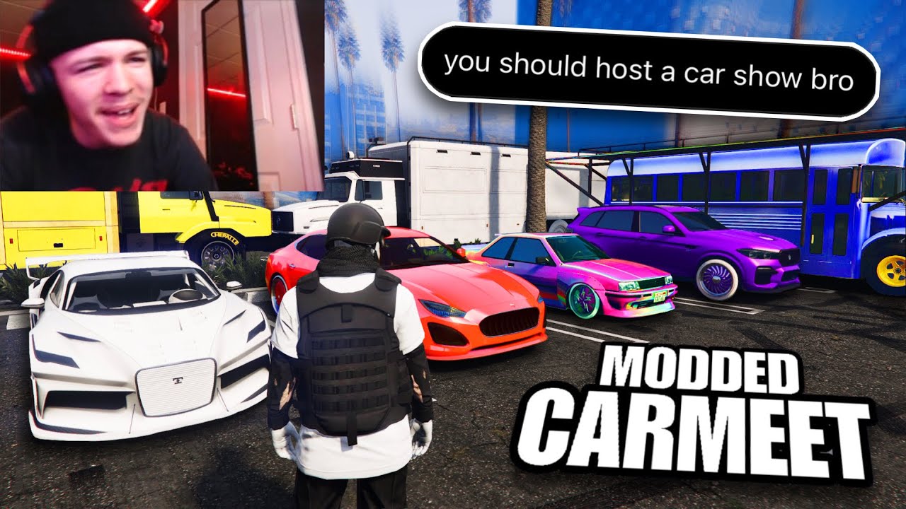 I Hosted a MODDED CAR SHOW with my CRAZY Subscribers in GTA Online...🚔 (best modded car wins)
