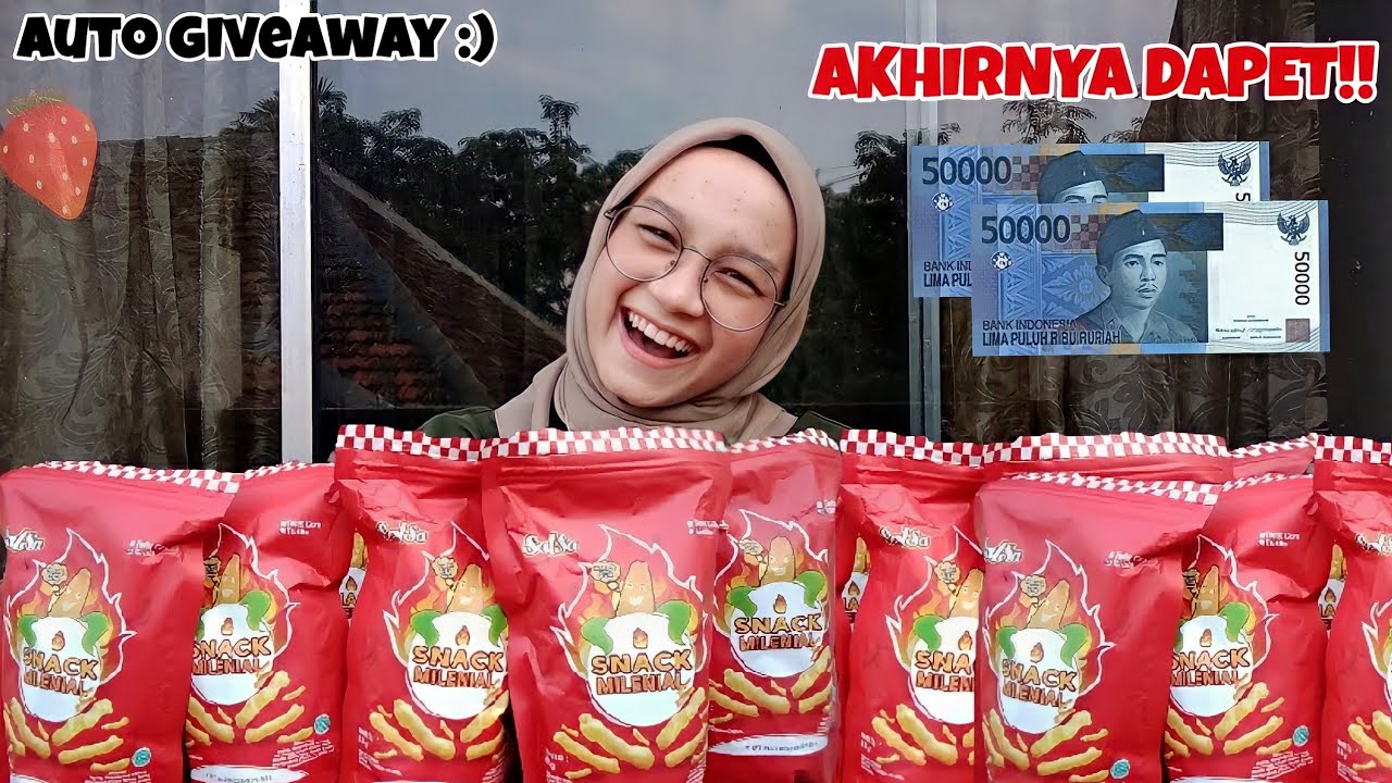 OMG!! PERTAMA KALI DAPAT HADIAH PALING GEDE DI SNACK BERHADIAH UANG - AUTO GIVEAWAY...