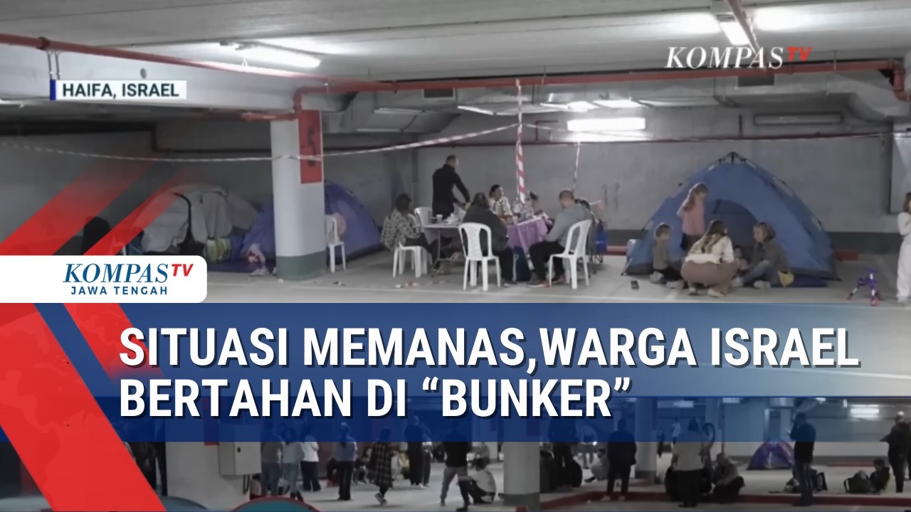 Warga Israel Bertahan di Bunker saat Serangan Udara
