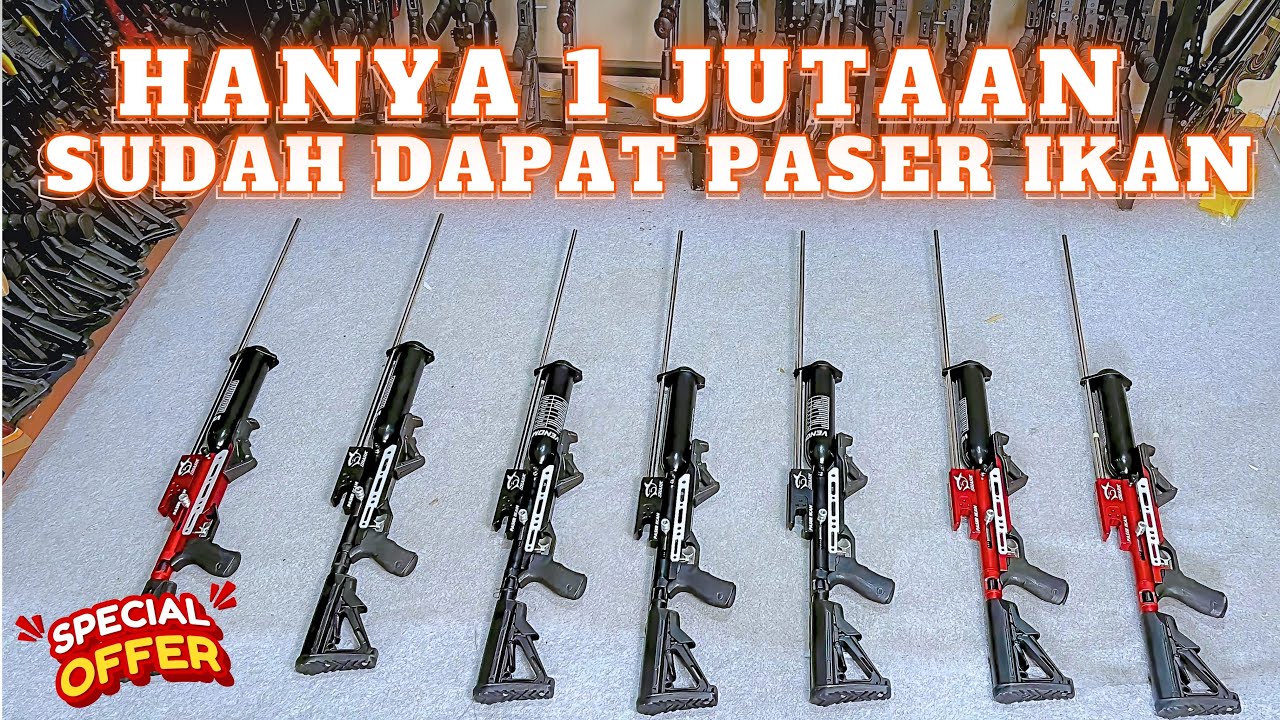 HANYA DI SINI SAJA❗❗ BUDGET 1JUTA😱 SUDAH DAPAT SENAPAN PASER IKAN 🎣 #paserikan #pasermania #airsoft