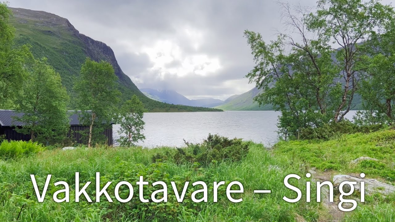 Vandring längs Kungsleden från Vakkotavare till Abisko 1: Vakkotavare–Teusajare–Kaitumjaure–Singi