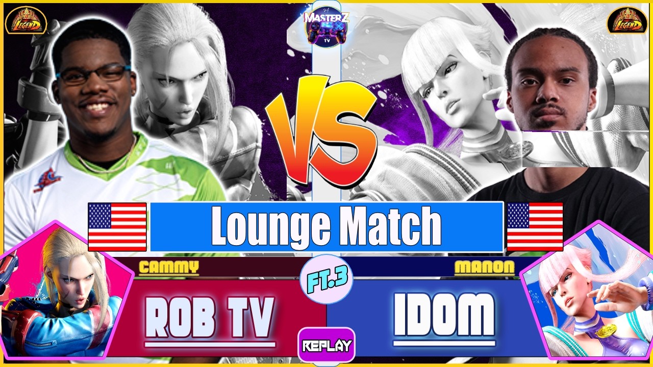 SF6 REPLAY 🔥 ROB TV (cammy) VS IDOM (manon) 🔥 High level gameplay