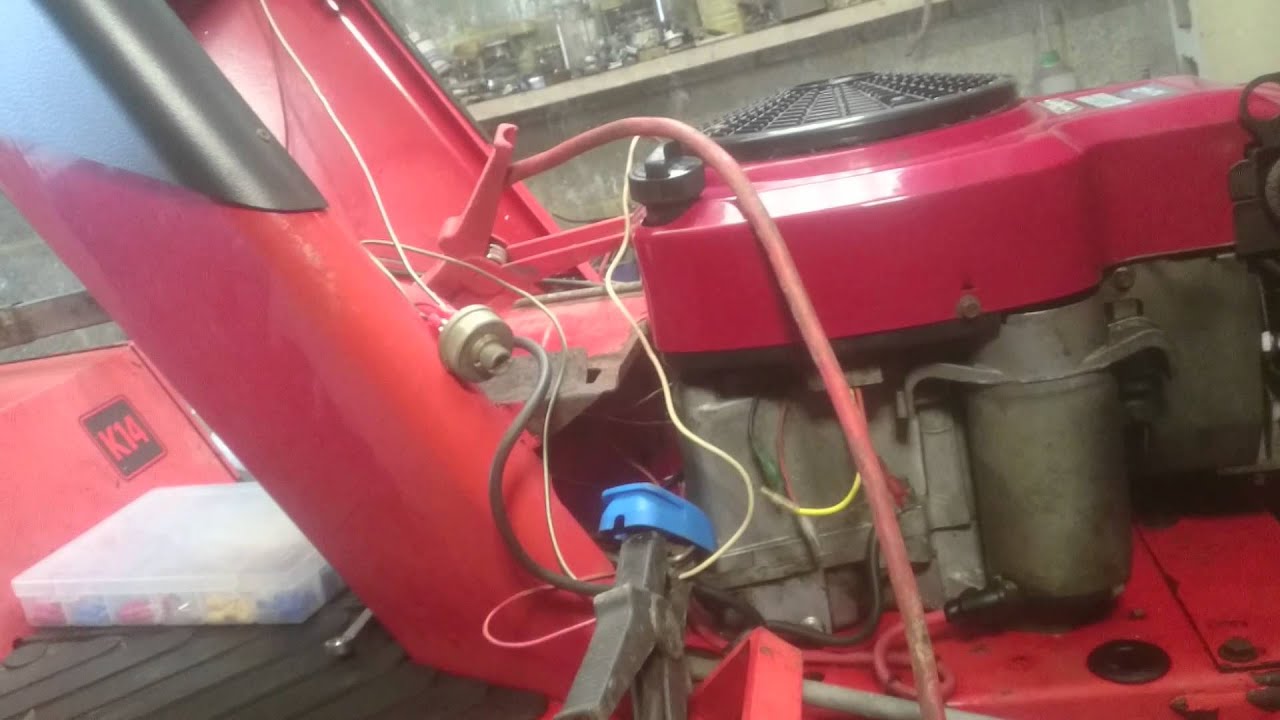 Grassed & Furious rewire countax, electric cutting deck clutch