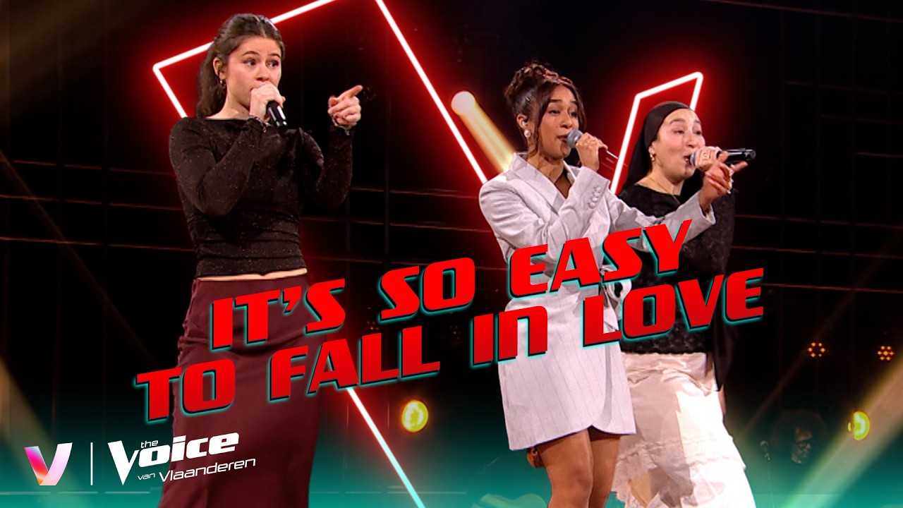 Hafsa, No&euml;lle & Jasmine - &lsquo;It&rsquo;s So Easy To Fall In Love&rsquo; | Big Battle #1 | The Voice van Vlaanderen
