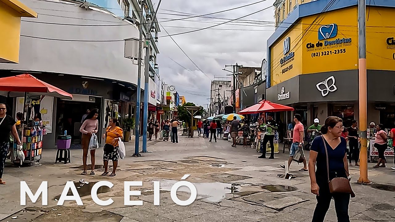 MACEIÓ Passeio 4K pelo Centro | Vida Real nas Ruas do Nordeste