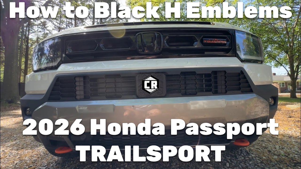 Комплект черных эмблем Honda Passport TrailSport 2026 года, OEM: как купить в магазине CampingRandy