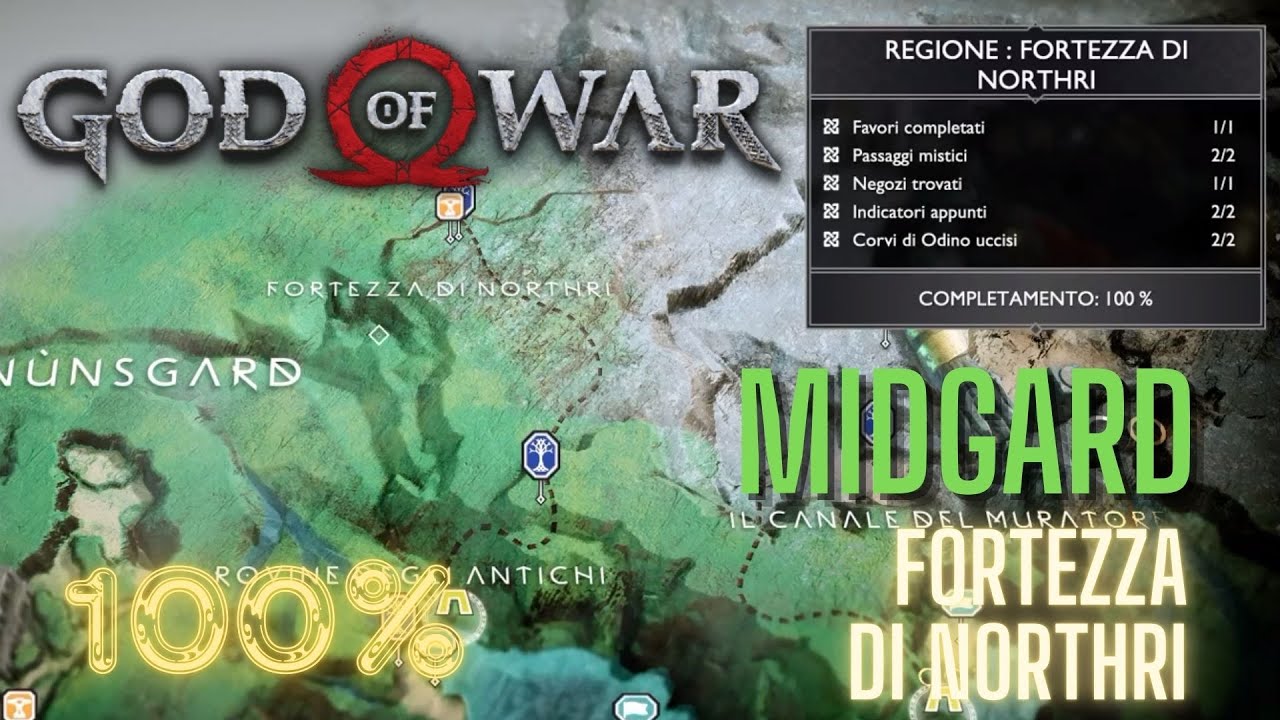 God of War (2018) [PS4] - Walkthrough ITA | MIDGARD: Fortezza di Northri [100% COLLEZIONABILI]