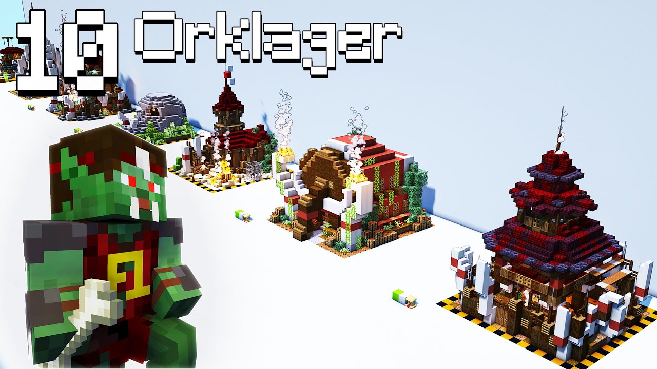 10 Orklager in Minecraft 🔟 Minecraft Ork Lager bauen deutsch