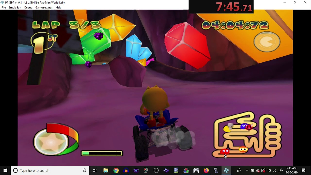 Pac Man World Rally Classic Cup Speedrun 15:25