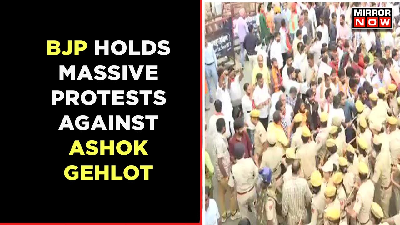 High Drama In Jaipur | BJP Protests Against Ashok Gehlot Government | Politics | English News