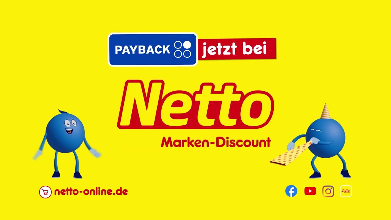 Neu: Payback bei Netto! Jetzt in der App anmelden, einwilligen, und bis zu 15-fach punkten.