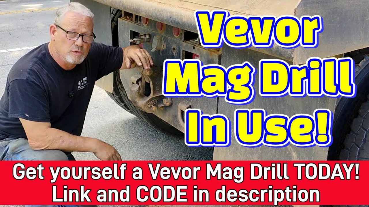 Vevor Mag Drill in Action on Dump Truck  | Powerful Magnetic Drill Test