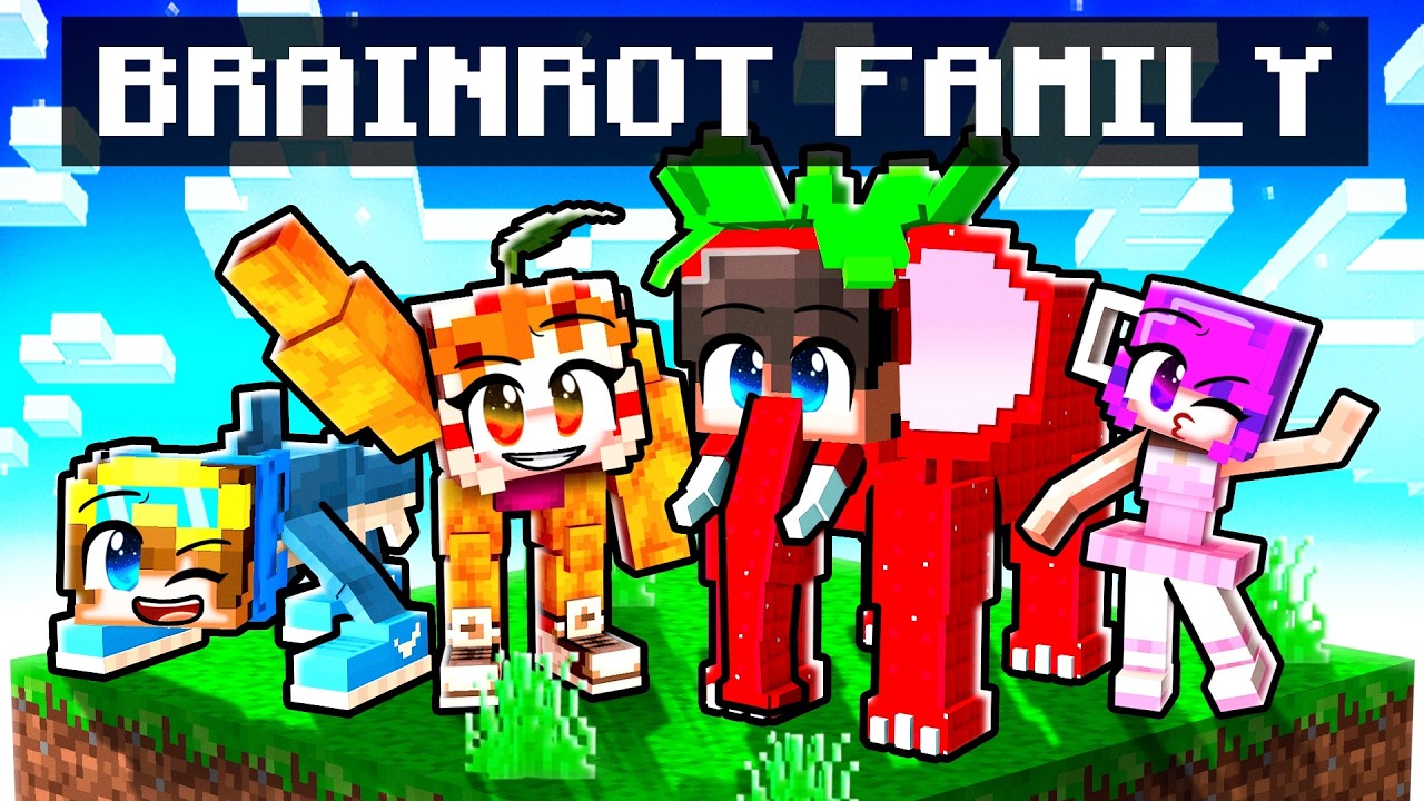 Создайте СЕМЬЮ BRAINROT в Minecraft!