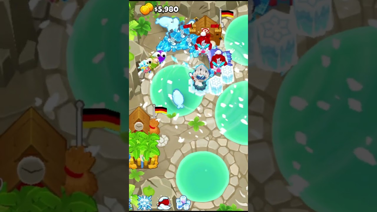 BTD6 Ice Monkey Run with Silas +Villages and Farms Part 10