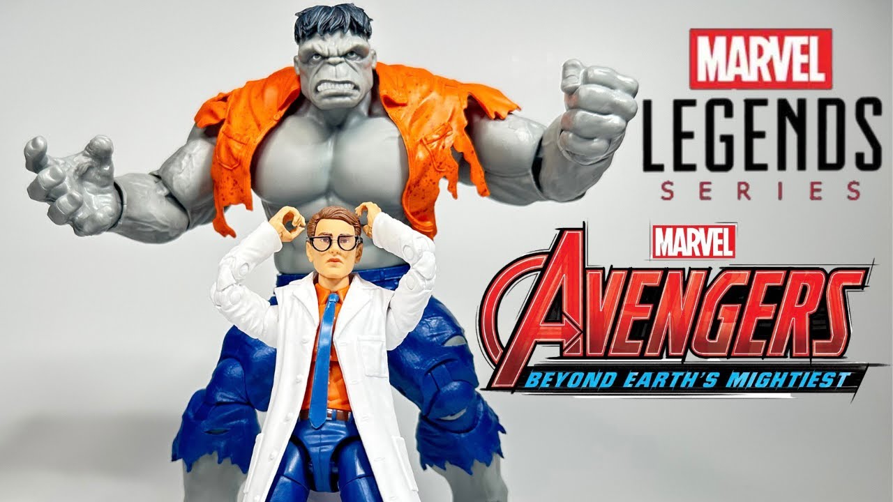 Marvel Legends Gray Hulk & Dr. Bruce Banner Two-Pack Avengers 60th Action Figure Review!