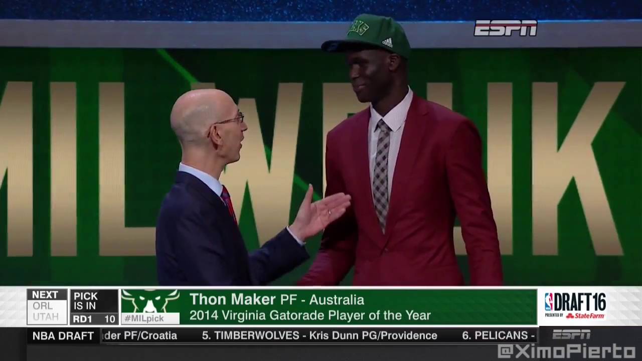 2016 NBA Draft   #10 Pick׃ Thon Maker   Milwaukee Bucks