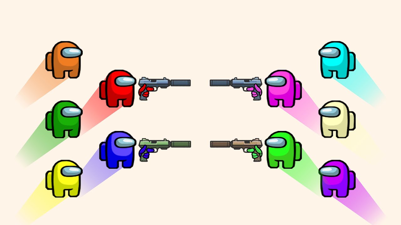 Pistol Arena 2 - 20 Crewmates, 1 Gun | Among Us