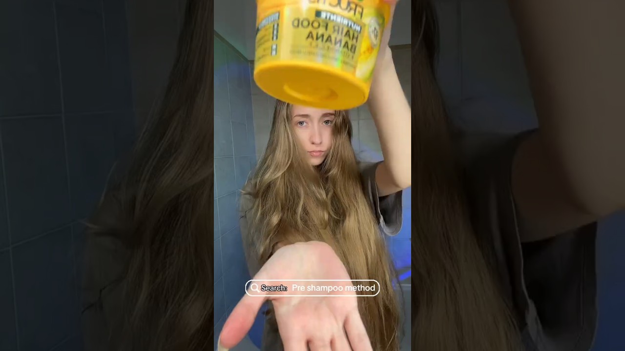 Pre shampoo method #hairtok #hairtips #capelli #asmr #HairCareTips#shortvideo