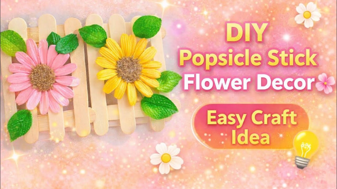Home 🏠 decoration ideas 💡 with popsicle sticks 