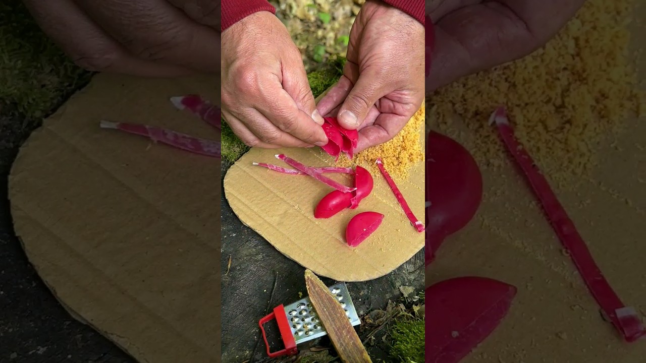 Survival Skills: Amazing Fire Starter for Challenging Weather Conditions. #survival #lifehacks