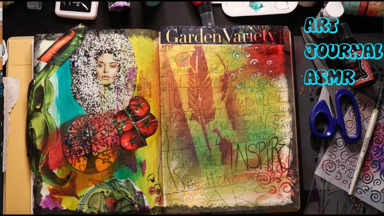 ART JOURNALING FOR YOUR SLEEP  ASMR
