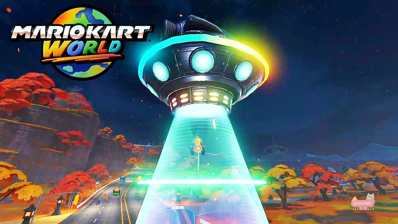 Princess Peach Drives a UFO!? | Mario Kart Free Roam