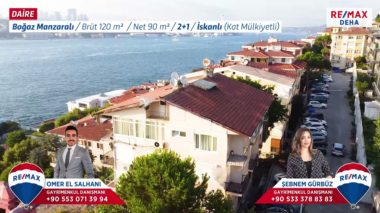 ÜSKÜDAR PAŞALİMANI BOĞAZ MANZARALI 2+1 SATILIK DAİRE!