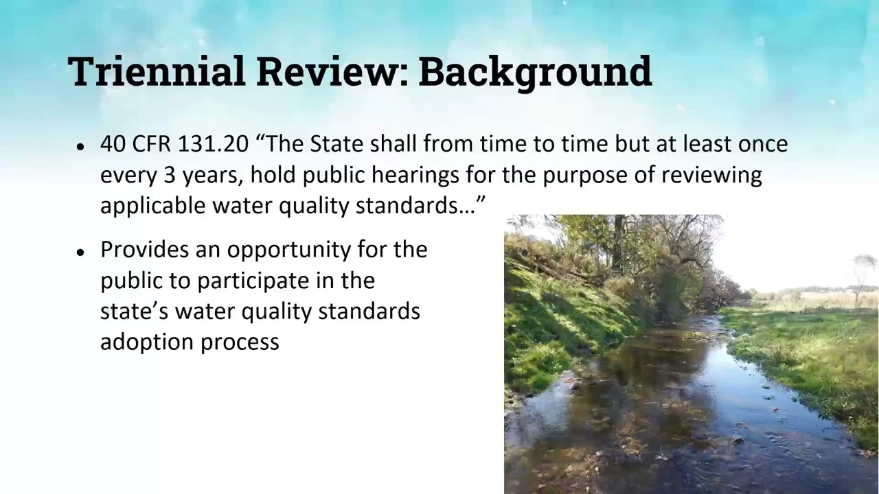 Iowa DNR Water Quality Triennial Virtual Meeting for September 18, 2025.