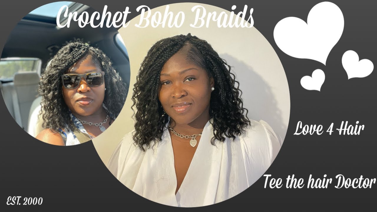 Crochet Boho braids on thin edges/ Hair