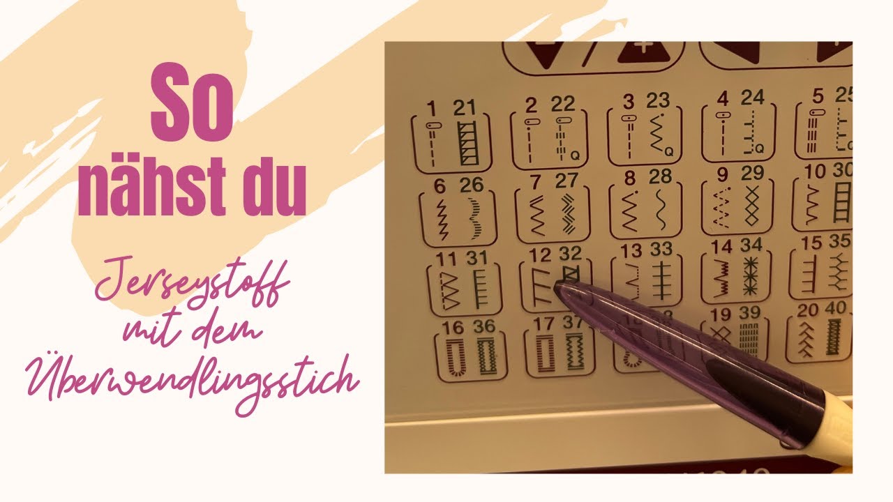 Nähmaschine Überwendling-Stich