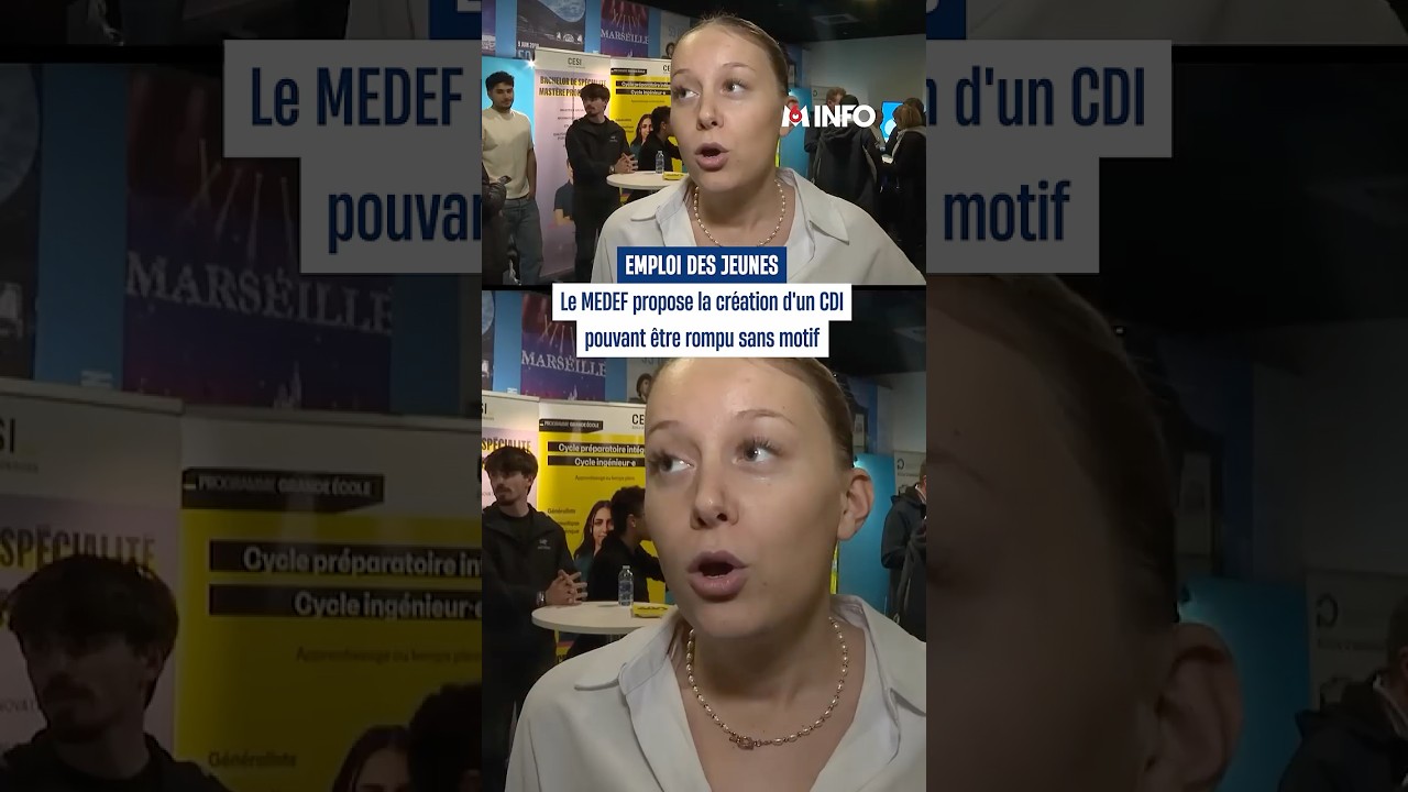 Le Medef propose de cr&eacute;er un CDI pouvant &ecirc;tre rompu sans motif