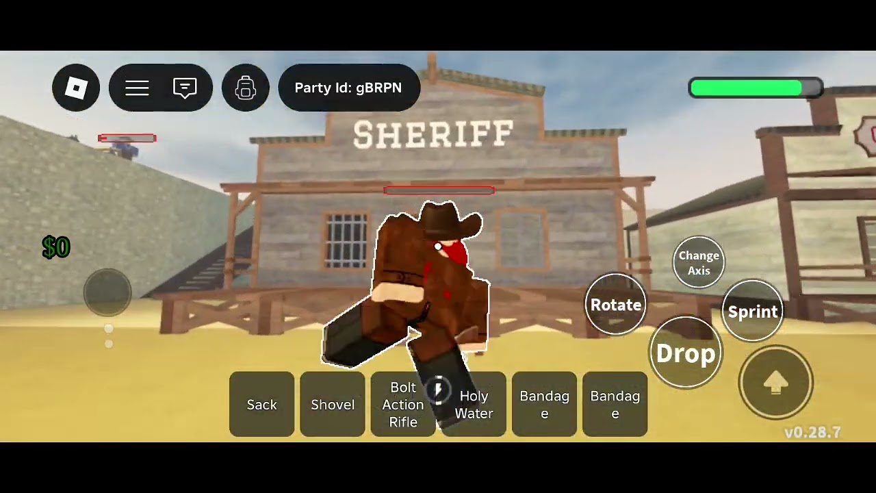 I am completing the roblox dead rails 
