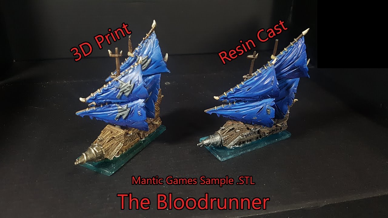 Mantic Games lets you print their models! Painting the Orc Bloodrunner.