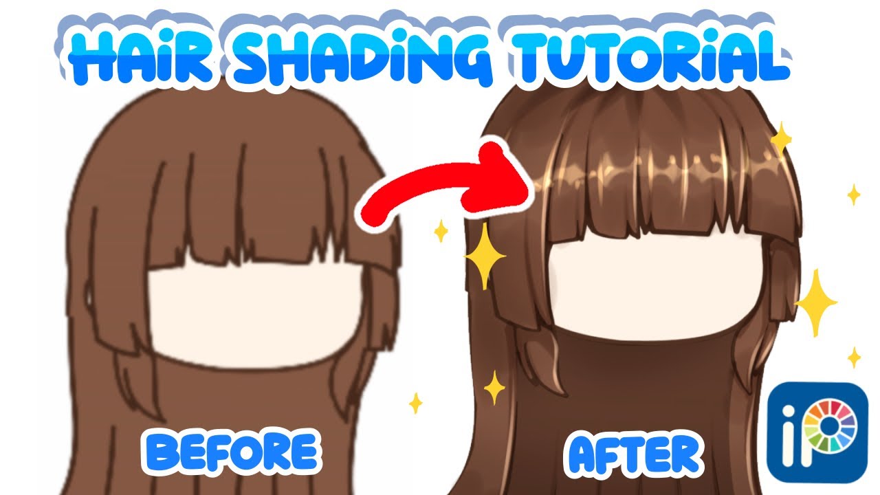 Учебное пособие по растушевке волос - Gacha Club - IbisPaint X