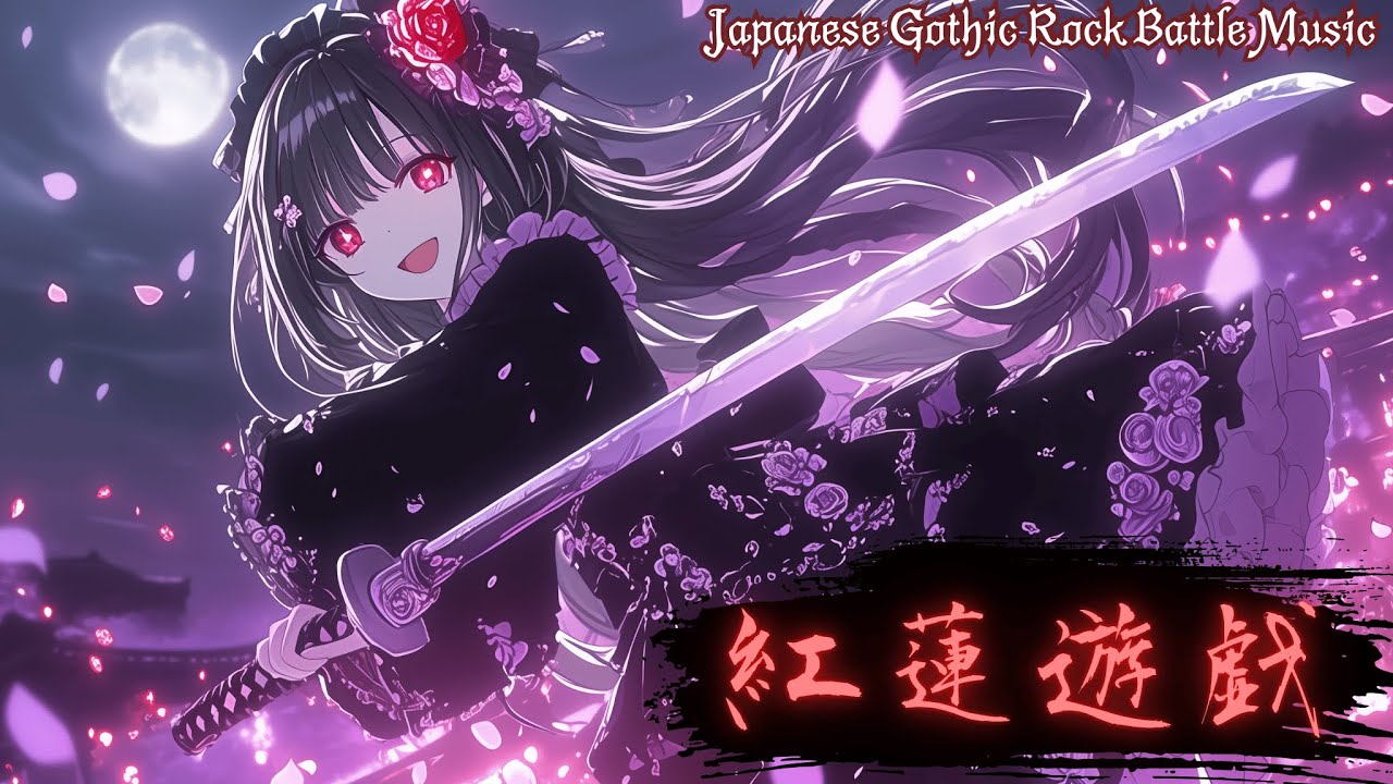 【フリーBGM】疾走感のある和風ゴシック戦闘曲 ― 紅蓮遊戯 【和風ロック】