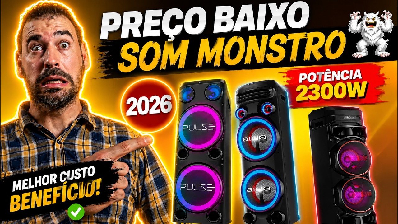 As melhores CAIXAS DE SOM Amplificadas para COMPRAR com Segurança [SÓ AS MELHORES]
